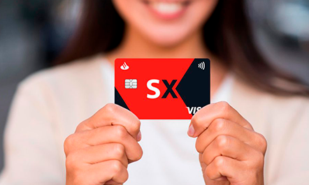 Cartão SX universitário Santander